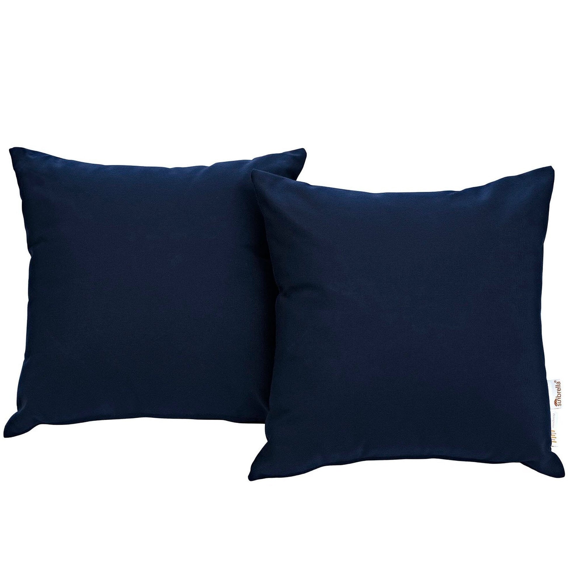 Summon 2 Piece Outdoor Patio Sunbrella Pillow Set in Navy by Modway Pillow Modway 
