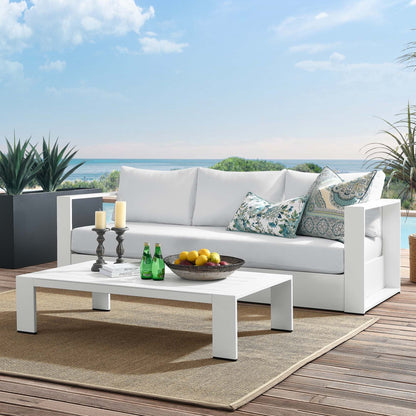 Tahoe 2-Piece Outdoor Patio Powder-Coated Aluminum Set in White White by Modway Sofa Modway 