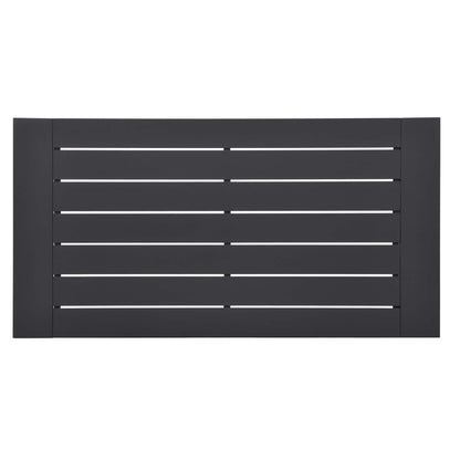 Tahoe 3-Piece Outdoor Patio Powder-Coated Aluminum Set in Gray White by Modway Conversation Set Modway 