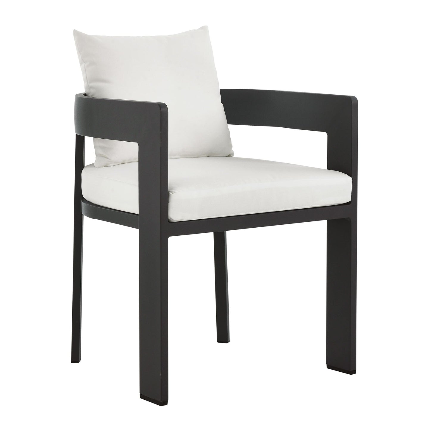 Tahoe 5-Piece Outdoor Patio Aluminum Dining Set in Gray White by Modway Dining Set Modway 