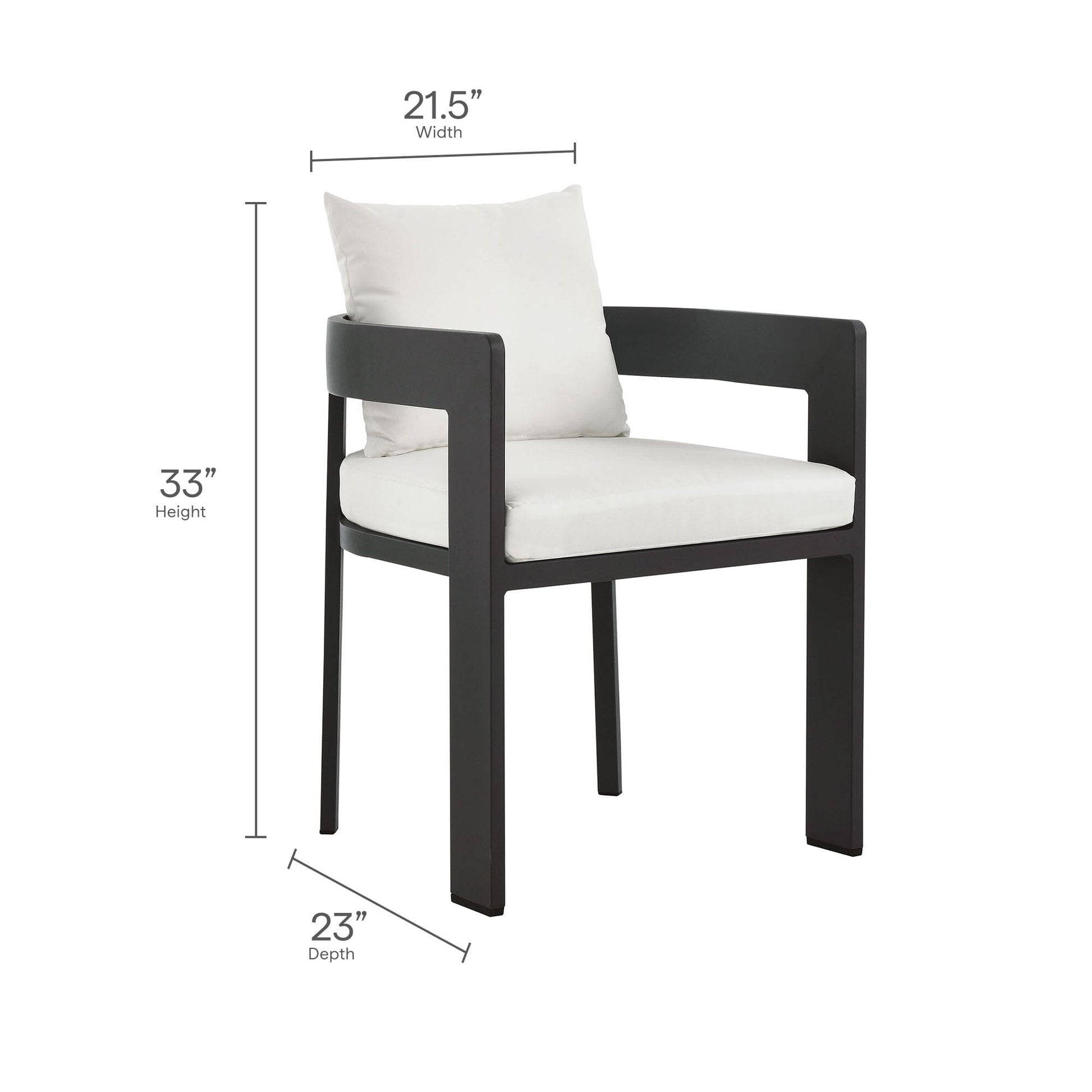 Tahoe 9-Piece Outdoor Patio Aluminum Dining Set With Extendable Table in Gray White by Modway Dining Set Modway 
