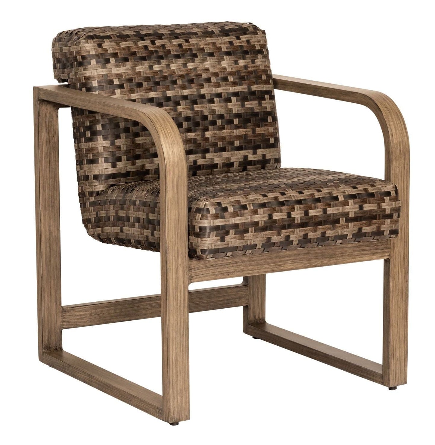 Woodard Reunion Wicker Dining Arm Chair S648510 Seating Woodard 