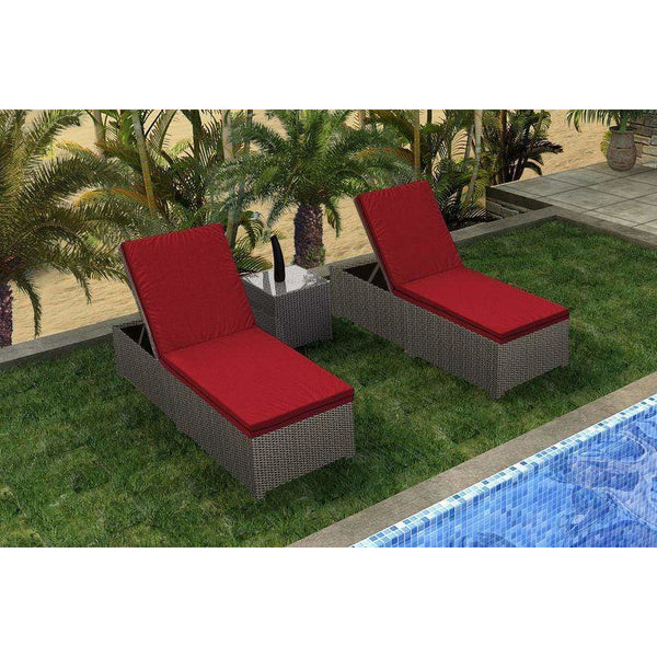 Forever Patio | 3 Piece Barbados Chaise Lounge Set | FP-BAR-3CLS-EB-FB Seating Forever Patio 