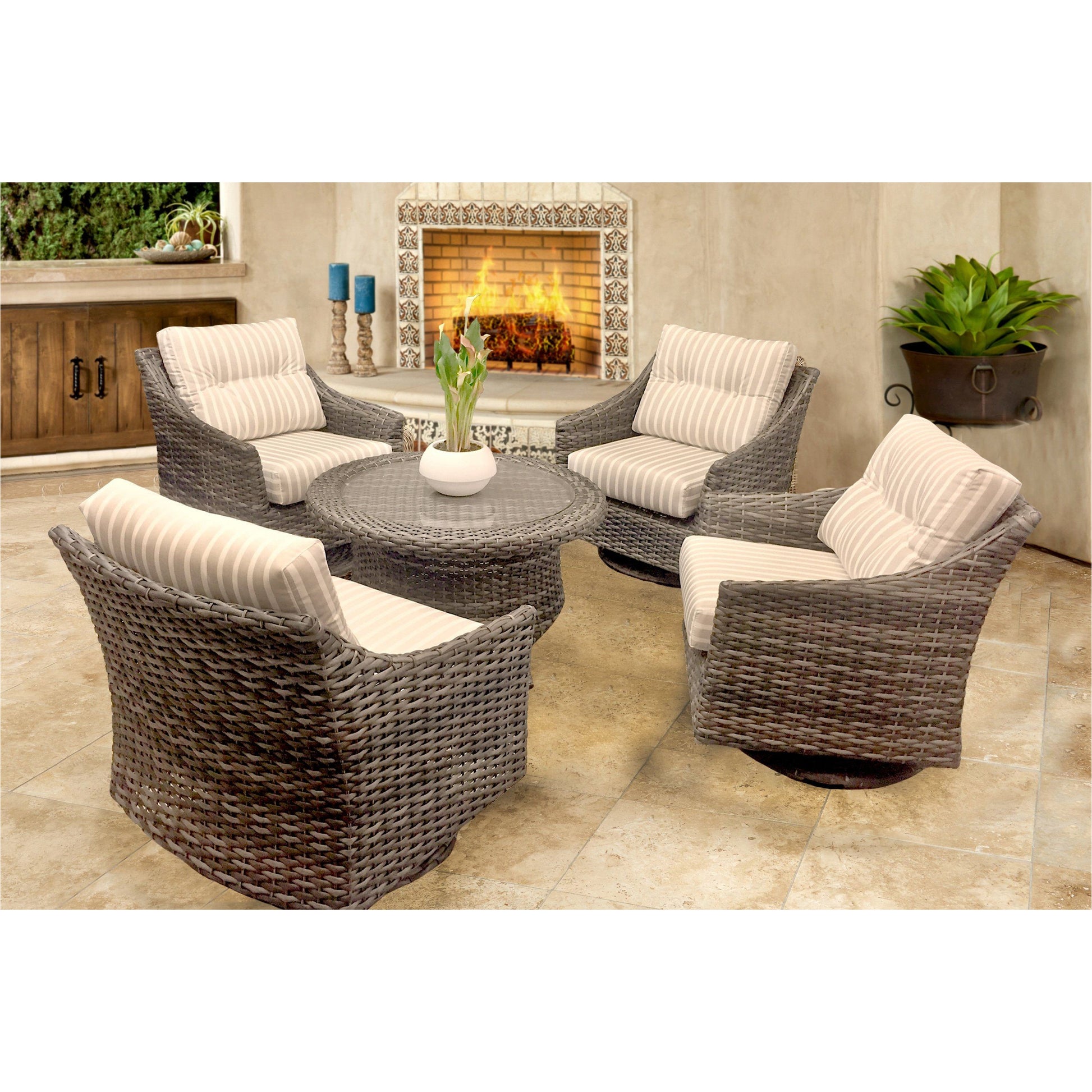 Forever Patio Aberdeen 5 Piece Rocker Set Seating Forever Patio 