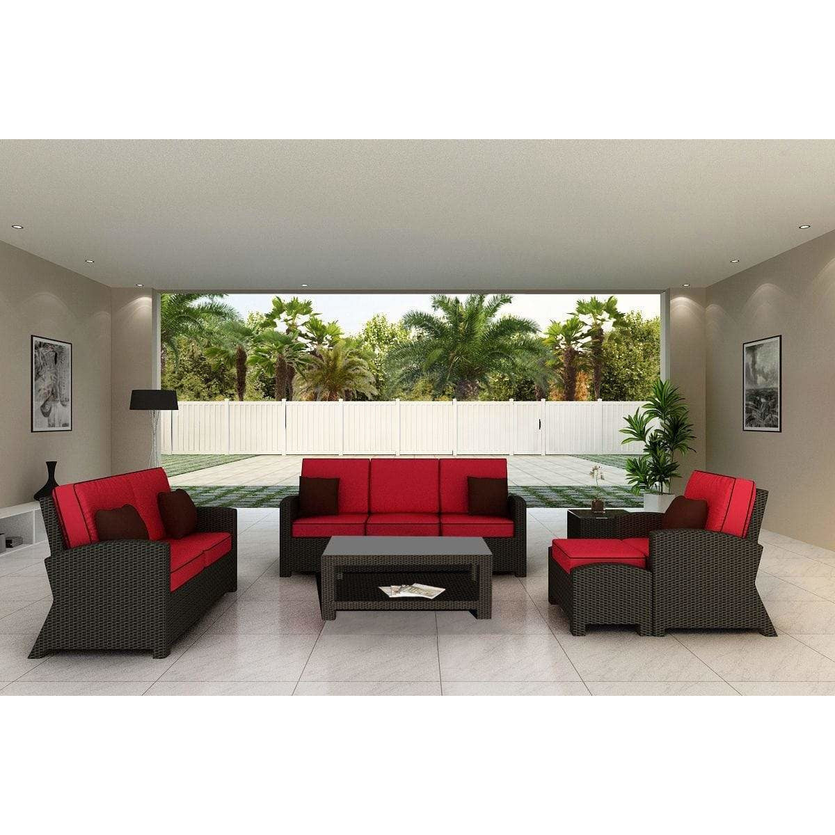 Forever Patio | Barbados 6 Piece Sofa Set | FP-BAR-6SS-EB-FB-0 Seating Woodard 