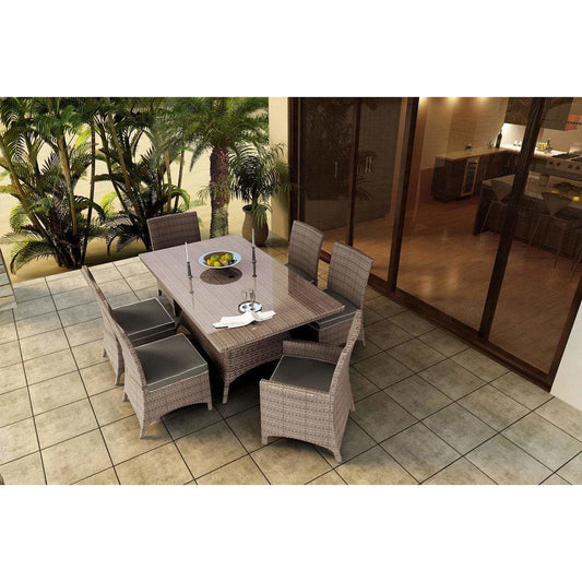 Forever Patio | Barbados 7 Piece 72" Rectangle Dining Set | FP-BAR-7DIN-REC-EB-FB-0 Seating Forever Patio 