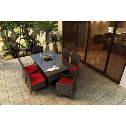 Forever Patio Barbados Wicker 7 Piece Dining Set FP-BAR-7DIN-REC