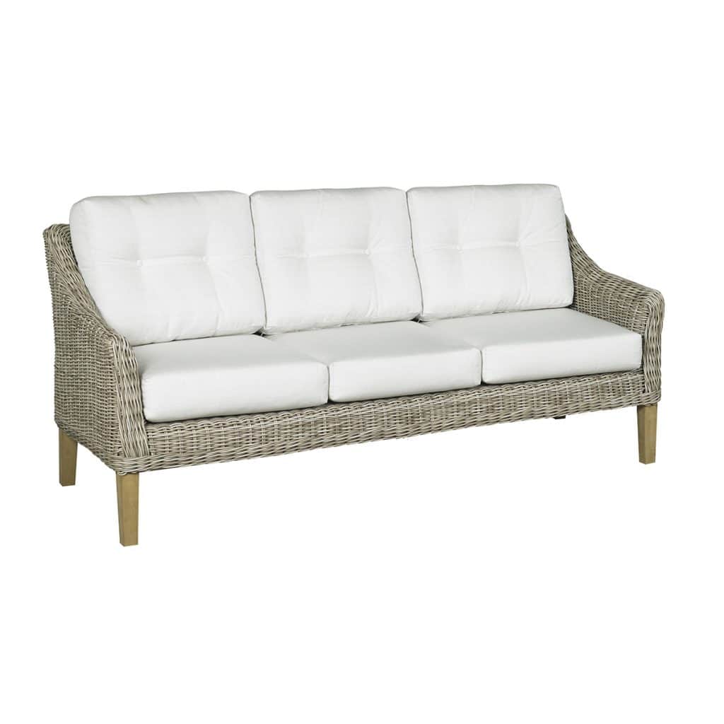 Forever Patio Carlisle Sofa with Cushions 3 Seat Sofa Forever Patio Alabaster Linen Canvas 14-60 Business Days