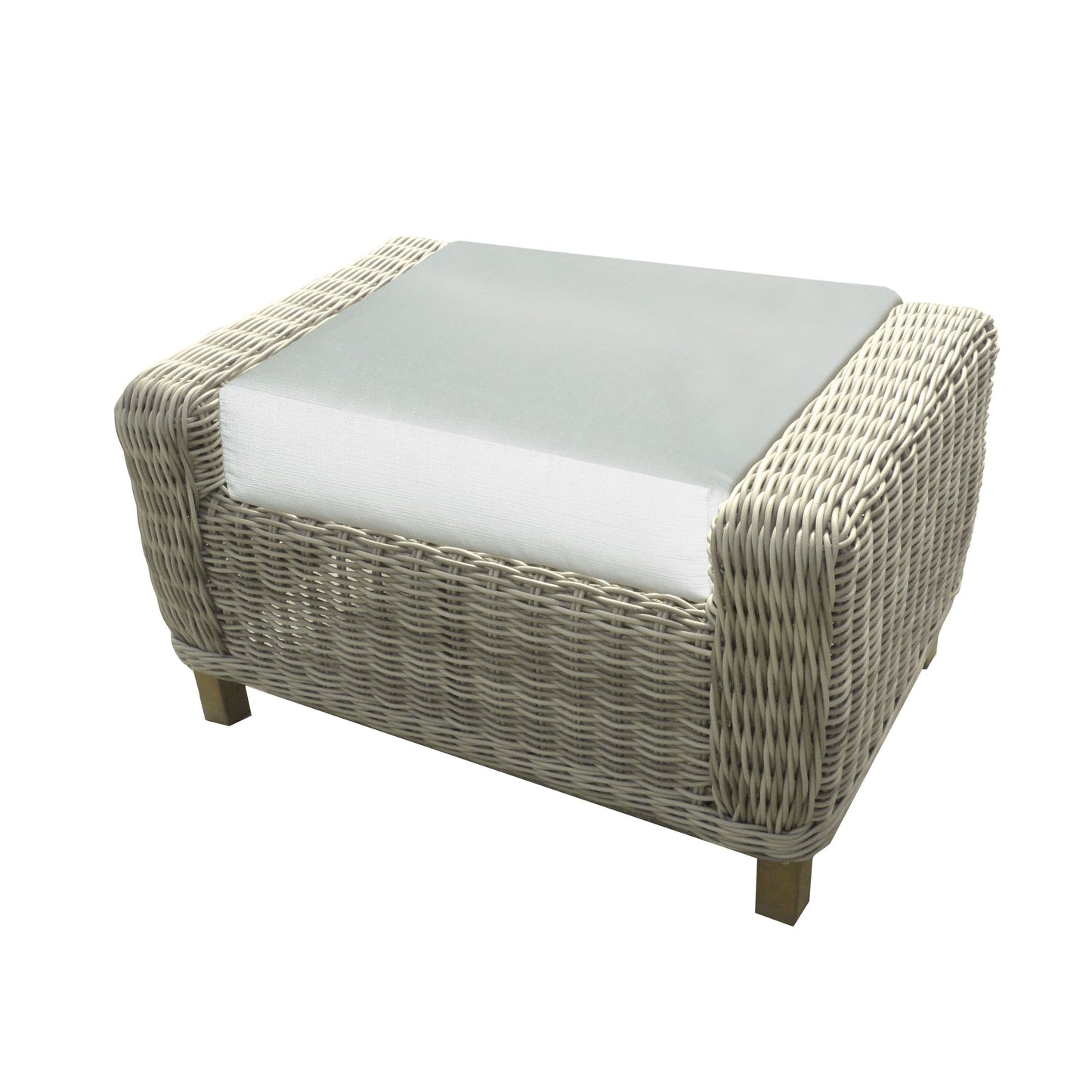 Forever Patio Carlisle Wicker Ottoman FP-CAR-O-AL-SP Seating Forever Patio 