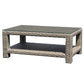 Forever Patio | Cavalier Rectangle Coffee Table (with Bottom Shelf) INCLUDES GLASS TOP | FP-UNI-CT-REC-BUF Seating Forever Patio 