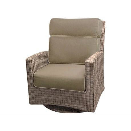 Forever Patio | High Back Swivel Rocker - Premium Weave | FP-UNIW-HBSR-BS-P-SD Seating Forever Patio 