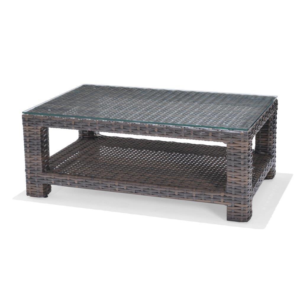 Forever Patio | Rectangle Coffee Table INCLUDES GLASS TOP | FP-BRO-CT-REC-RYE Seating Forever Patio 