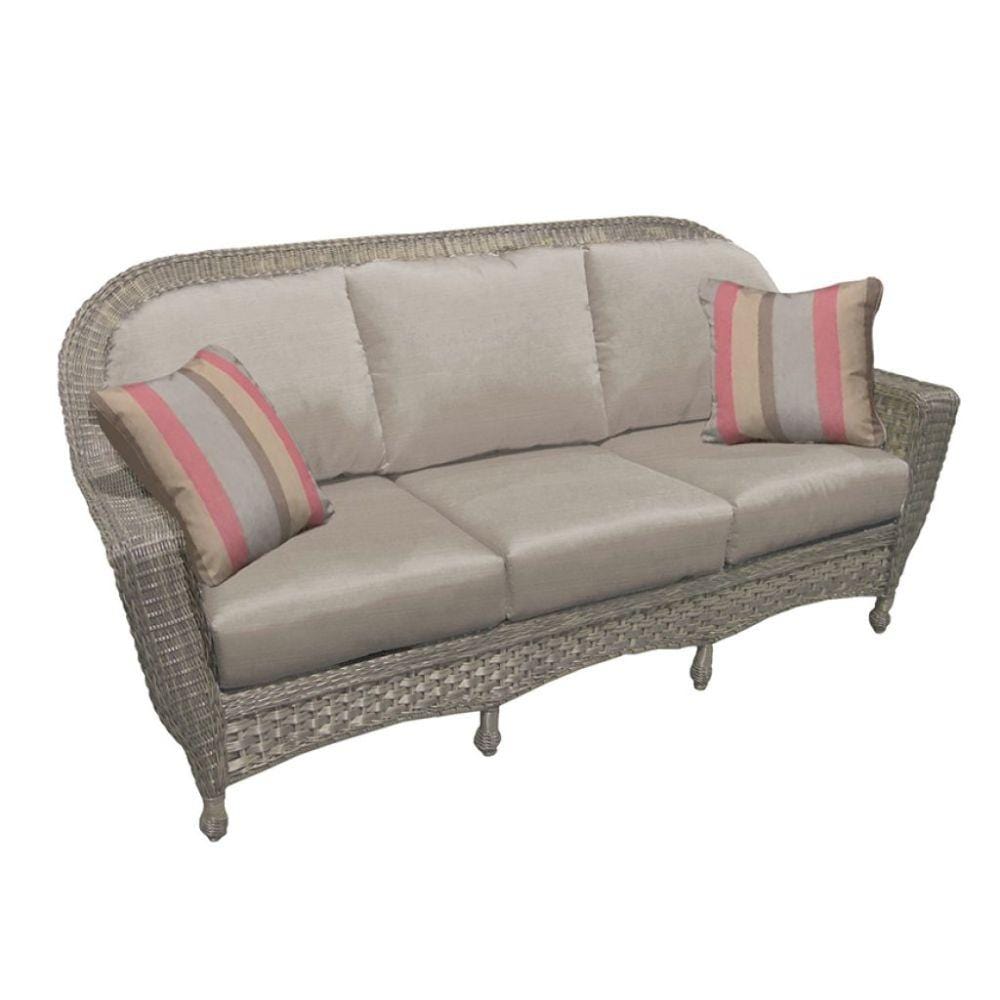 Forever Patio Traverse Wicker 3 Seater Sofa FP-TRA-3S-SIL-CAB Seating Forever Patio 