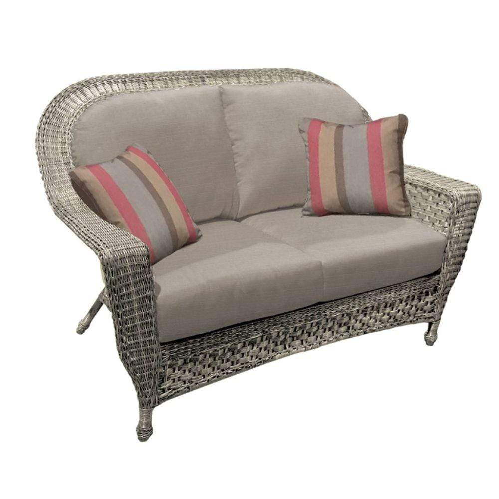 Forever Patio Traverse Wicker Loveseat FP-TRA-LS-SIL-CAB Seating Forever Patio 