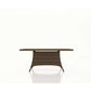 Forever Patio | Universal 42" x 72" Rectangle Dining Table - Premium Weave INCLUDES GLASS TOP | FP-UNIW-DT-72-BS-P Seating Forever Patio 