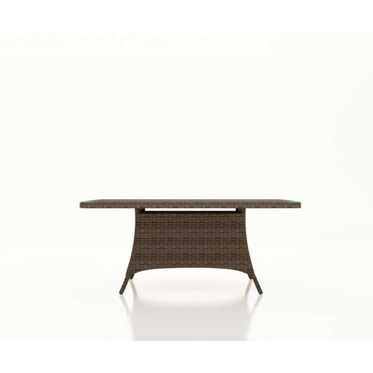 Forever Patio | Universal 42" x 72" Rectangle Dining Table - Premium Weave INCLUDES GLASS TOP | FP-UNIW-DT-72-BS-P Seating Forever Patio 