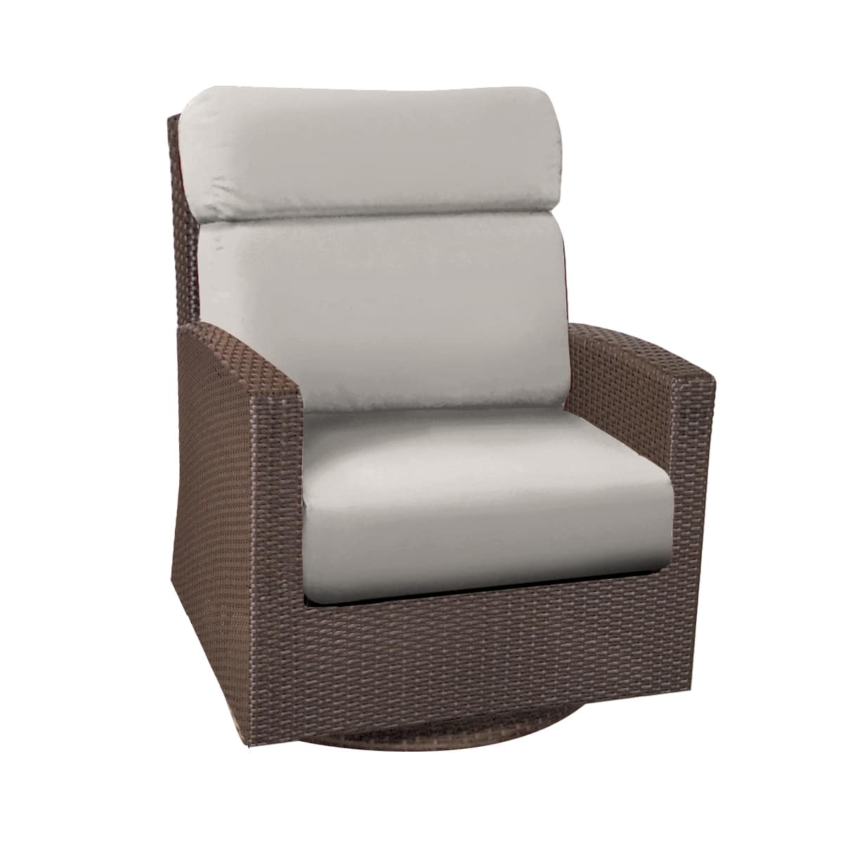 Forever Patio | Universal High Back Swivel Rocker - Flat Weave | FP-UNIW-HBSR-EB-JR Seating Forever Patio 