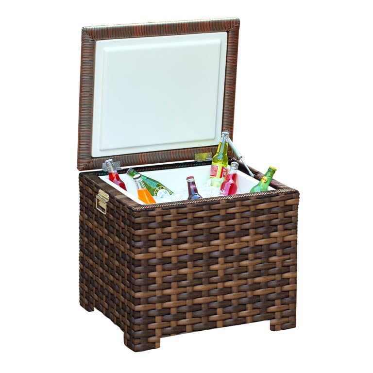 Forever Patio | Universal Ice Chest w/ Air Spring and insert - Flat Weave | FP-UNIW-ICE-EB Seating Forever Patio 