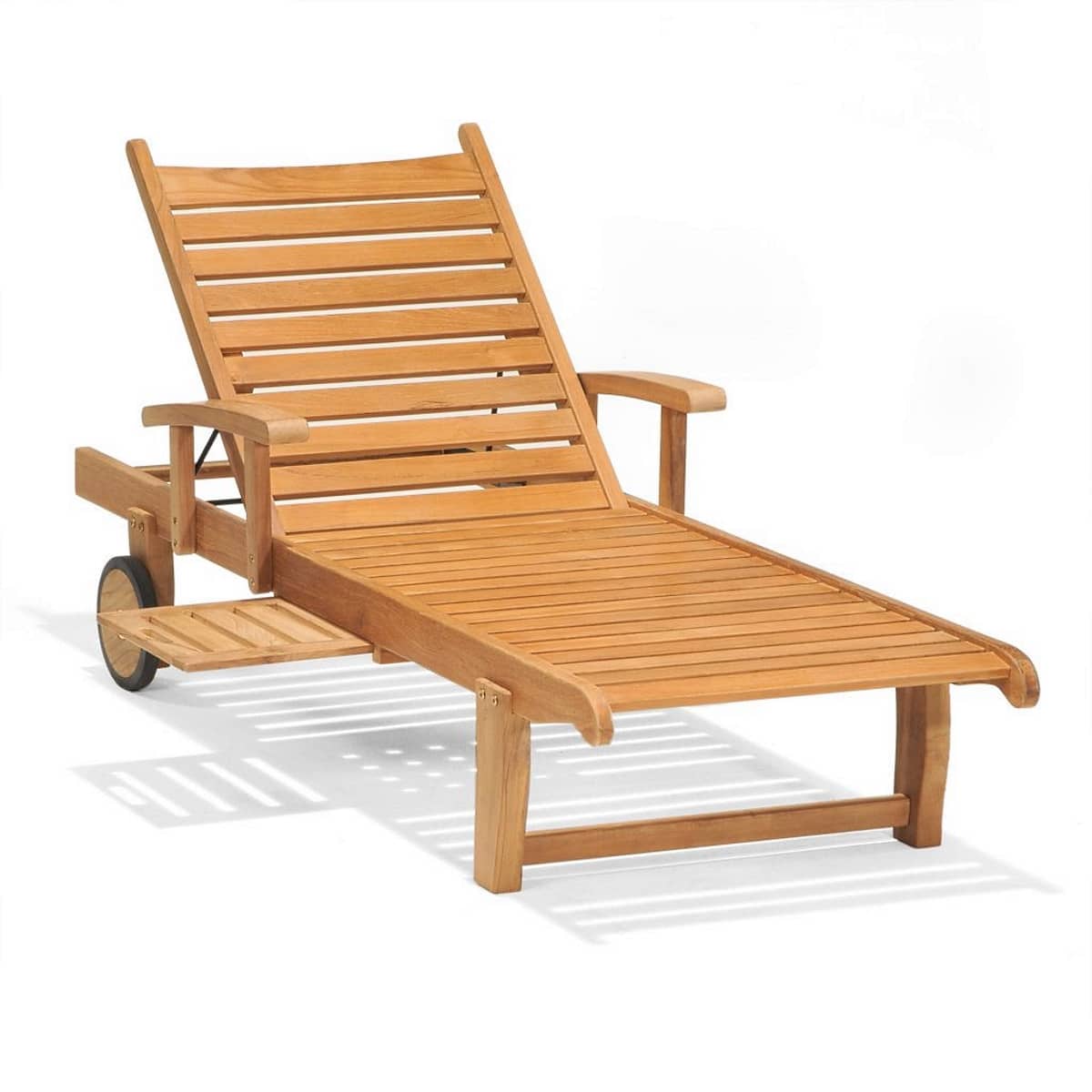 Forever Patio Universal Teak Adjustable Chaise Lounge w/Arm FP-UNIT-2030-SACL-A-Teak Seating Forever Patio 