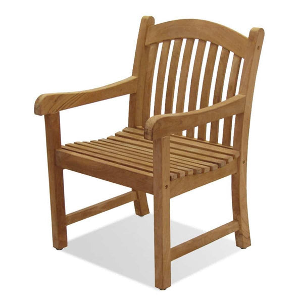 Forever Patio Universal Teak Dining Chair w/Arms FP-UNIT-2045-DC-Teak Seating Forever Patio 