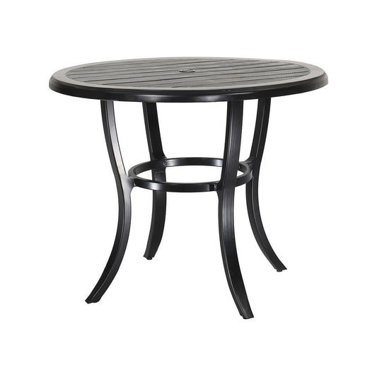 Gensun Channel 44" Round Balcony Table W/Umbrella hole 1019NA44