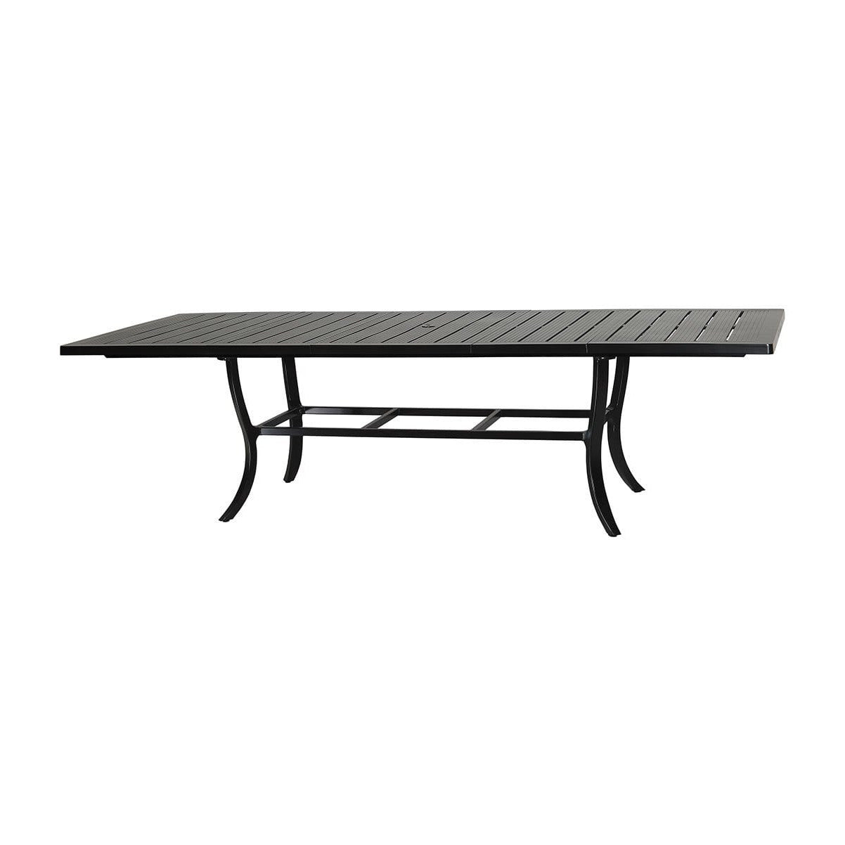 Gensun Channel 44" x 79"-114" Extension Dining Table W/Umbrella hole 101900H2