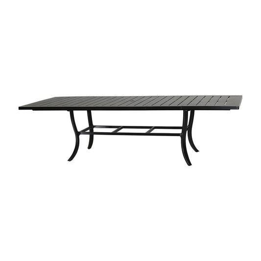 Gensun Channel 44" x 79"-114" Extension Dining Table W/Umbrella hole 101900H2