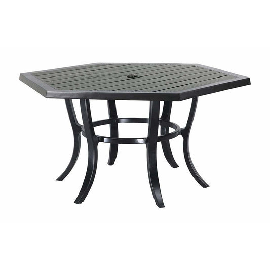 Gensun Channel 61" Hexagon Dining Table W/Umbrella hole 10196A61