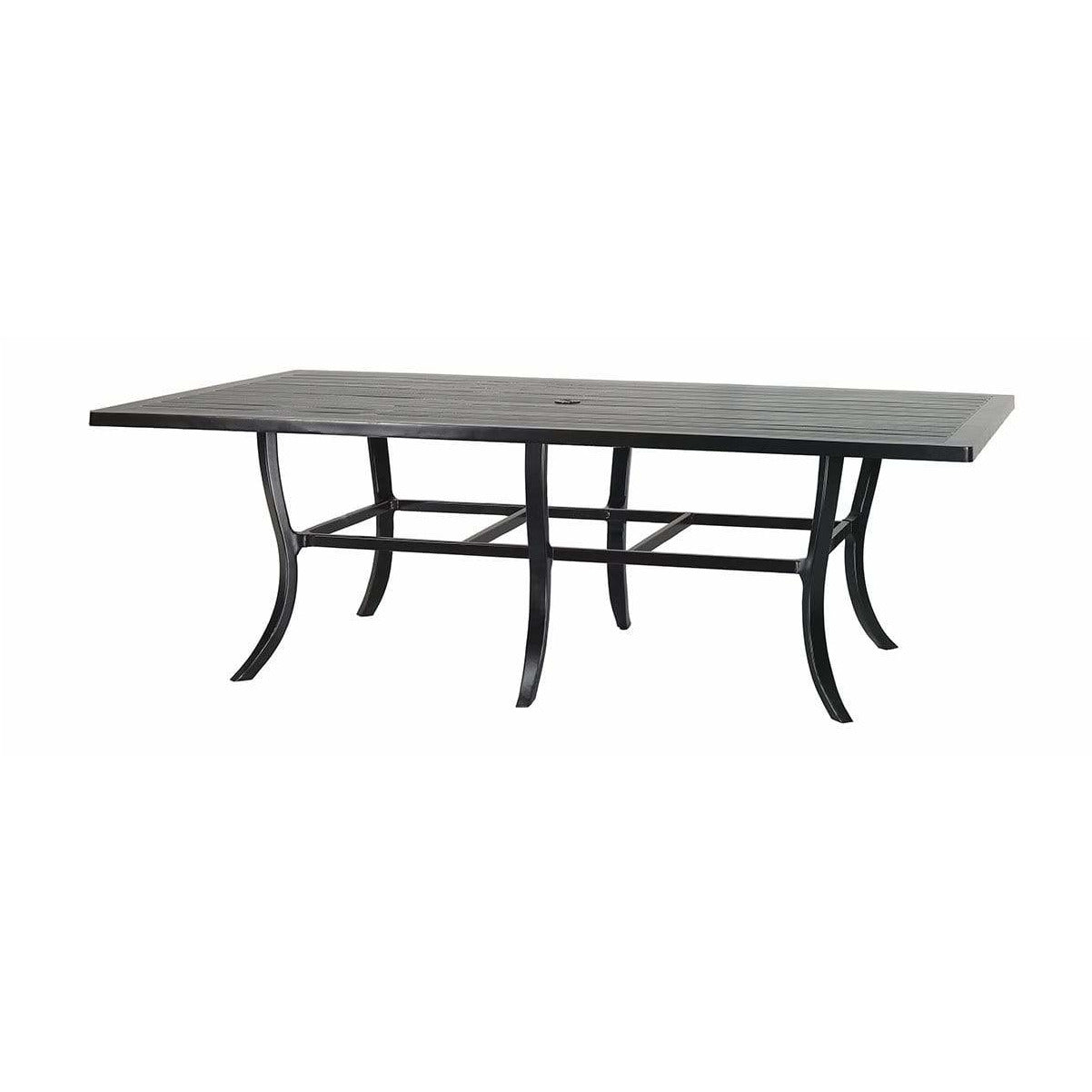 Gensun Channel 62" x 90" Rectangular Dining Table W/Umbrella hole 101900C6