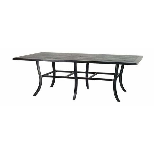 Gensun Channel 62" x 90" Rectangular Dining Table W/Umbrella hole 101900C6