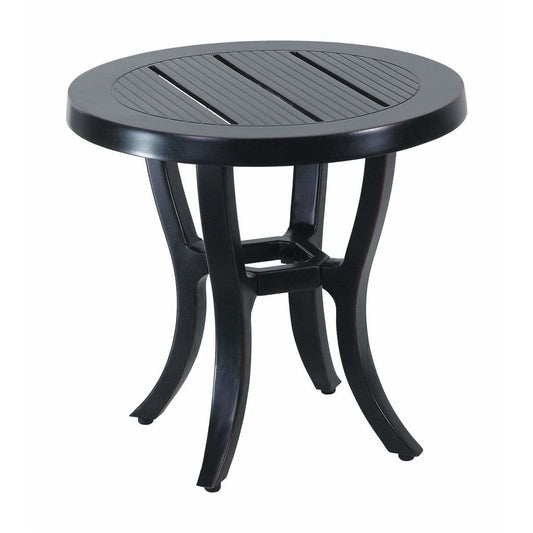 Gensun Channel Aluminum 22" Round End Table 1019RE22