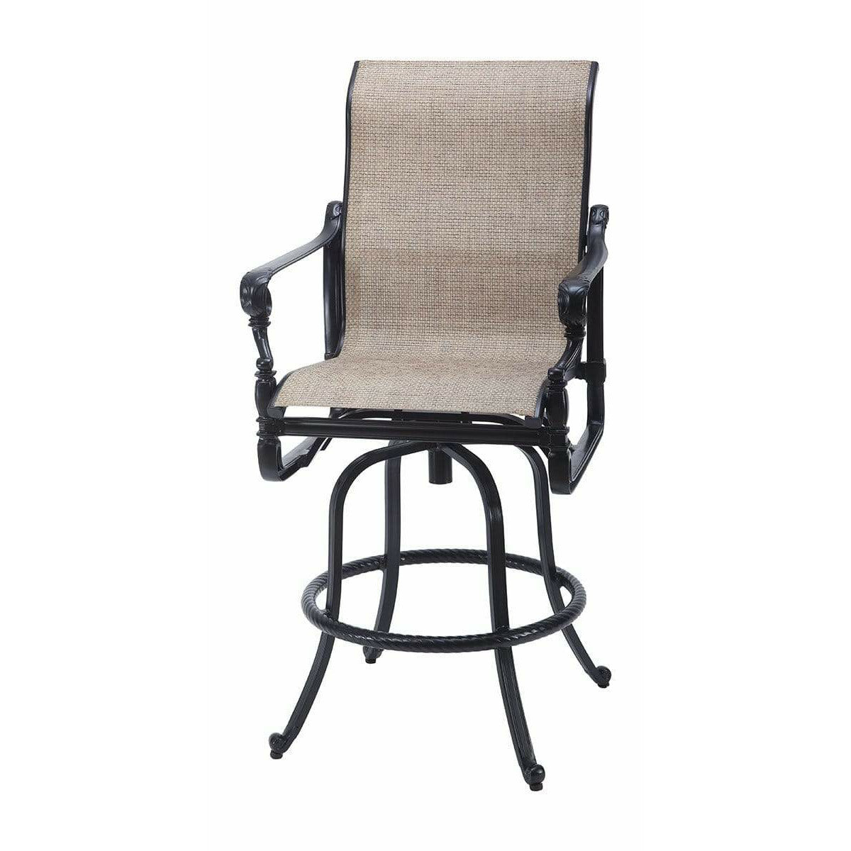 Gensun Grand Terrace Sling Swivel Bar Stool 50340007