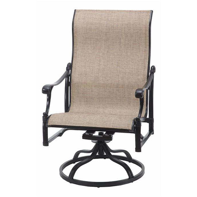 Gensun Michigan Sling High Back Swivel Rocking Lounge Chair 50140024 Seating Gensun 