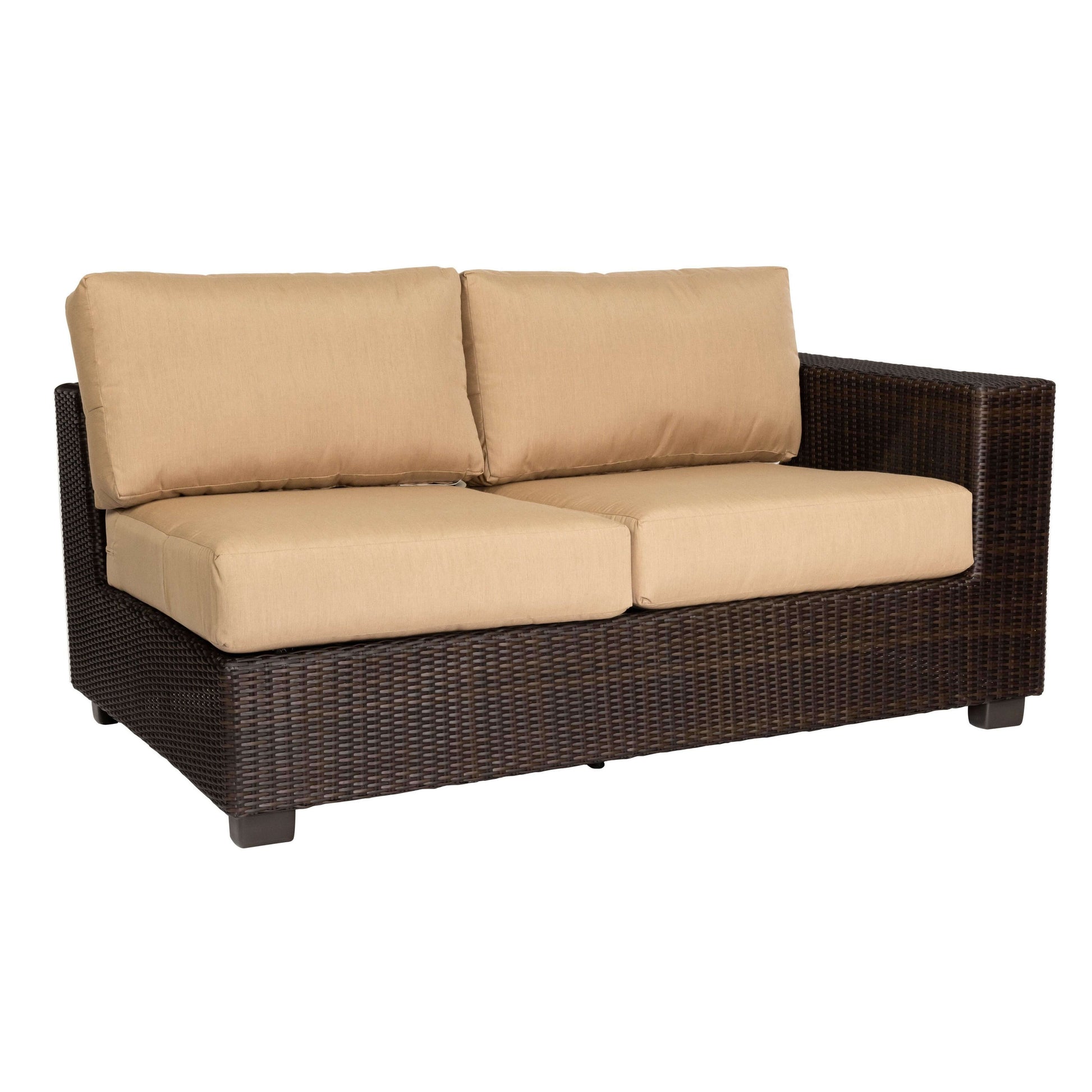 Woodard Montecito Wicker RAF Love Seat Sectional S511031R