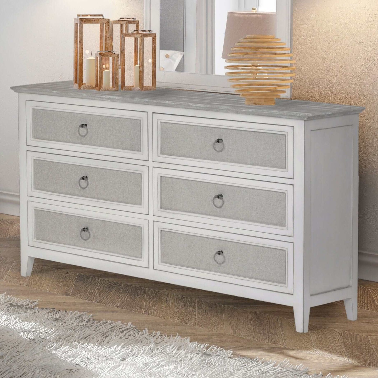 Sea Winds Trading Captiva Island 6-Drawer Dresser B86336