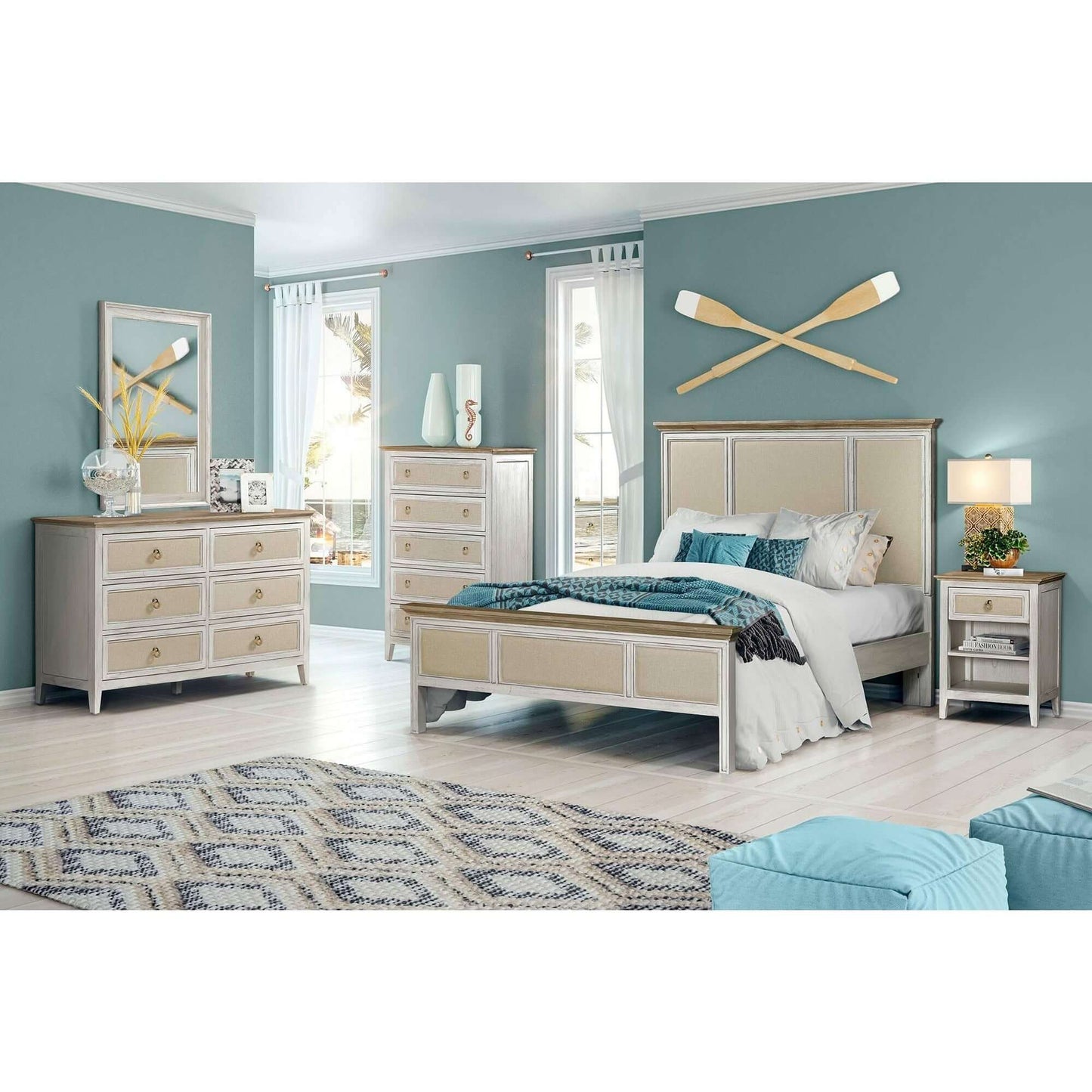 Sea Winds Trading Captiva Island Queen Bed B863QBED