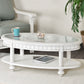 Sea Winds Trading Monaco Oval Coffee Table with Anchor Insert B81803 Indoor Sea Winds Trading Co 