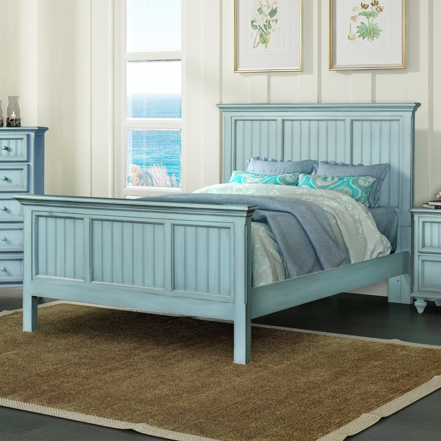 Sea Winds Trading Monaco Queen Bed B818QBED Indoor Sea Winds Trading Co 