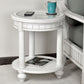 Sea Winds Trading Monaco Round End Table with Anchor Insert B81802 Indoor Sea Winds Trading Co 