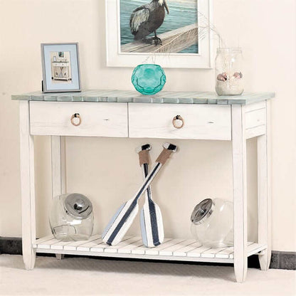 Sea Winds Trading Picket Fence Console Table B78204