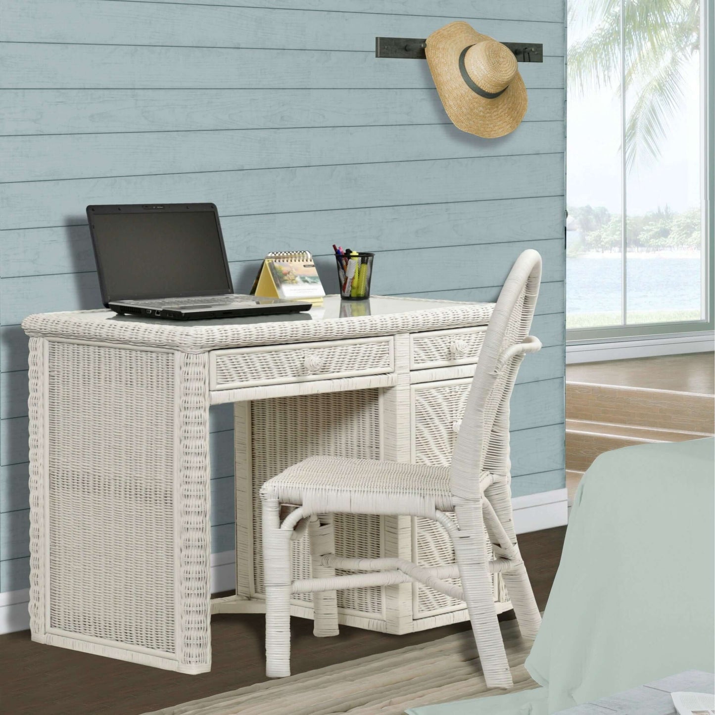 Sea Winds Trading Santa Cruz Computer Desk & Chair Set B57974