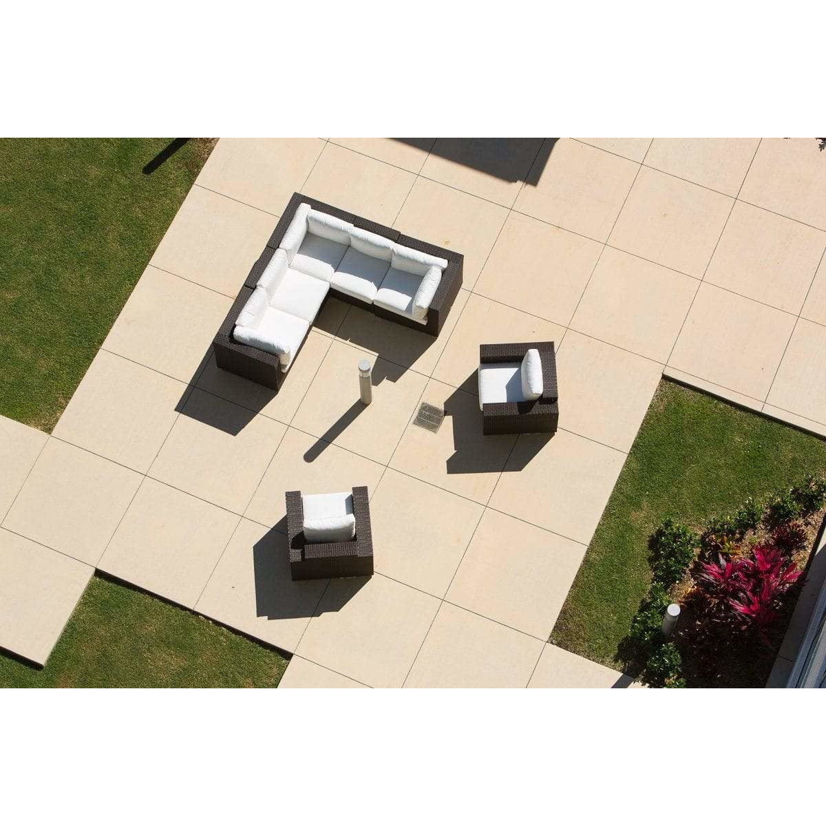 Source Furniture Lucaya Wicker Club Chair & Corner Sectional Set