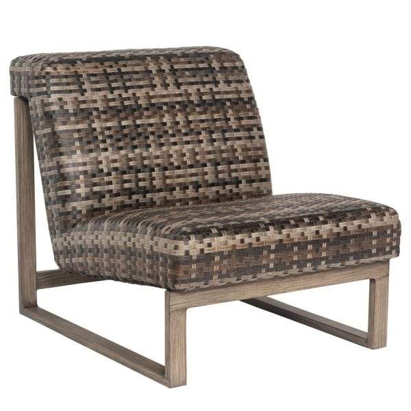 Woodard Reunion Wicker Armless Lounge Chair S648001 Seating Woodard 