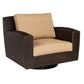 Woodard Saddleback Wicker Swivel Lounge Chair S523015 Seating Woodard 