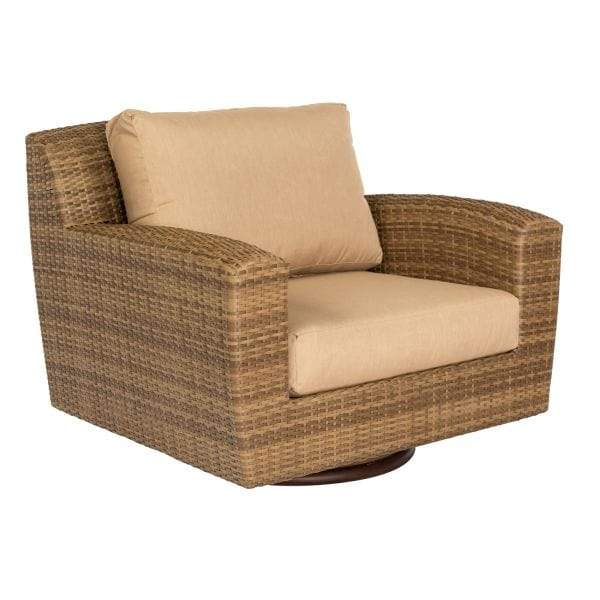 Woodard Saddleback Wicker Swivel Lounge Chair S523015 Seating Woodard 