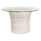 Woodard Sonoma 48" Round Dining Base with Glass Top S561601 Seating Woodard 